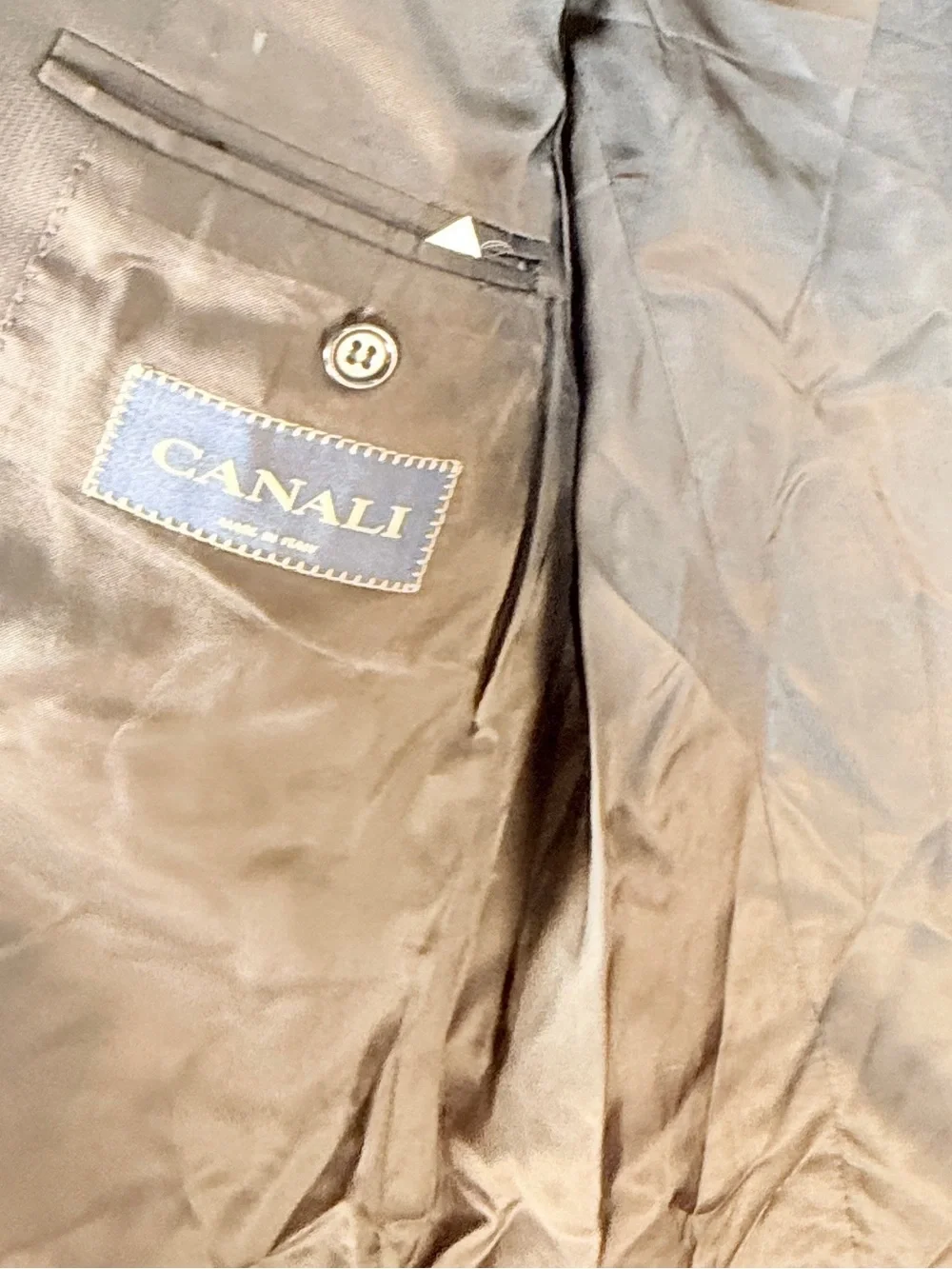 Canali Proposta Men’s 42L Black Super 120s Wool Blazer Made in Italy